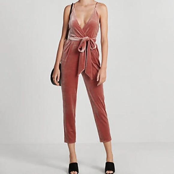 Express Pants - Express Velvet Jumpsuit